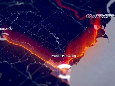 «Азов» оприлюднив відео нових ударів по трасах росіян навколо Маріуполя
