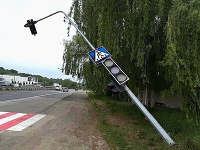 У Магалі відновили роботу світлофора, в який в’їхала фура