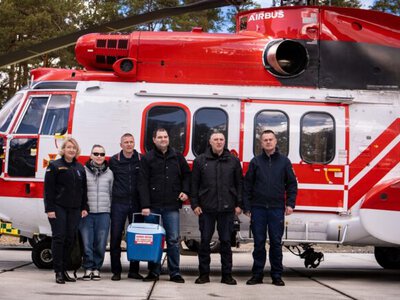 Авіацію ДСНС вперше за час повномасштабної війни підняли в небо, щоб доставити донорський орган 8-місячному малюку