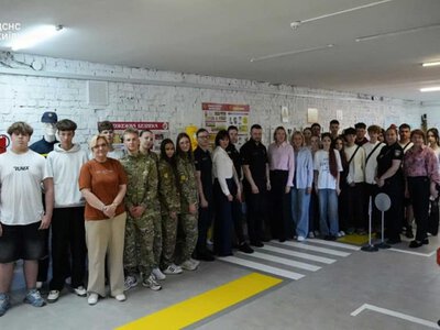 На Бориспільщині відкрили «Клас безпеки»: дітей навчатимуть мінній безпеці, ПДР і домедичній допомозі