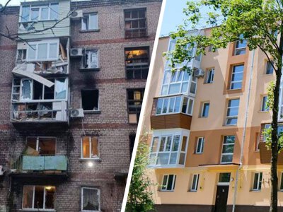 Реконструкцію завершено: у Запоріжжі відновили будинок, який росіяни пошкодили тричі під час атак