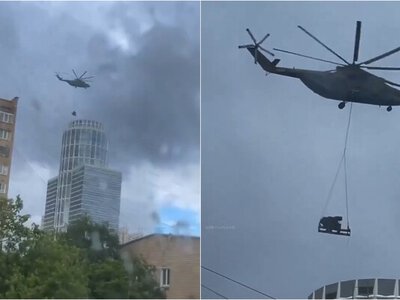 На дахах цивільних будівель у Москві встановлюють нові ЗРК “Панцир-СМД-Е”. ВІДЕО