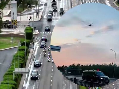 У кортежі Путіна в Астані помітили броньовик із місцем для кулеметника та машину з РЕБ, – ЗМІ