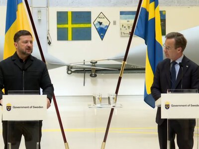 Прем’єр Швеції висловив упевненість у підтримці України, незважаючи на можливу реакцію Росії на постачання винищувачів Gripen.