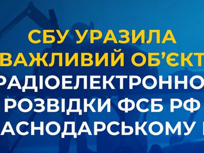 СБУ уразила важливий об’єкт радіоелектронної розвідки ФСБ РФ у Краснодарському краї