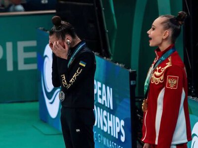 Українські гімнастки бойкотували гімни росії та Білорусі на чемпіонаті Європи
