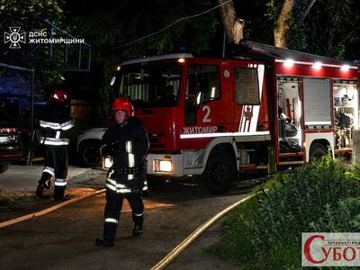 У Житомирі вночі палали три будівлі