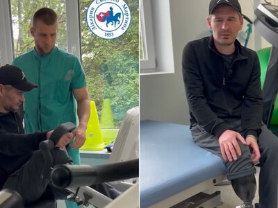 Після ампутації кінцівки захисник із Мукачева відновлюється у Лікарні святого Мартина (ВІДЕО)