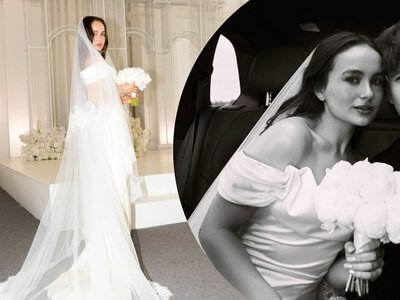 Дружина DREVO вразила весільним образом: скільки коштував її look від українського бренду
