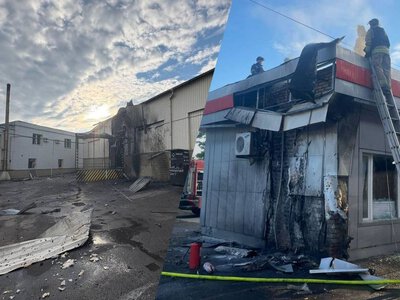 Ворожі дрони вгатили по АЗС та Новій пошті у Слов'янську