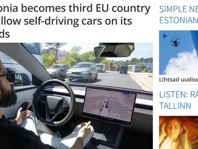 В Естонії дозволили рух самокерованих Tesla — ERR