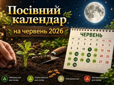 Посівний календар на червень 2026