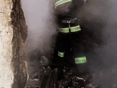 На Вінниччині вогнеборці-добровольці ліквідовували пожежу разом бійцями ДСНС