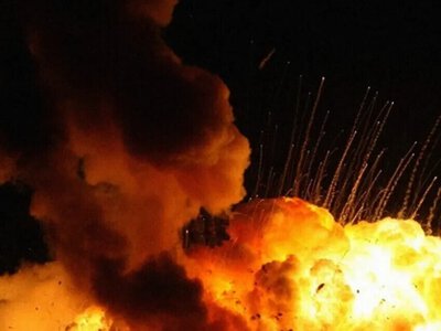 У російському Мічуринську палає військовий завод після атаки дронів