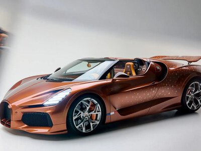 Ексклюзивний Bugatti W16 Mistral перетворили на витвір мистецтва (ФОТО)