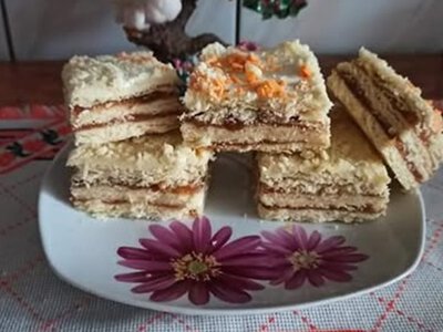 Пляцок з яблучною і сметанною начинкою - Simya