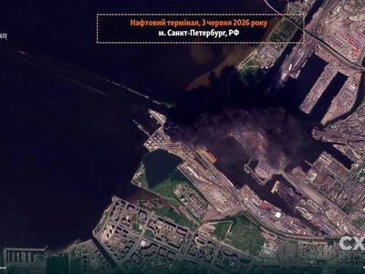 Удар по нафтовому терміналу в Петербурзі: супутникові знімки зафіксували масштаби руйнувань