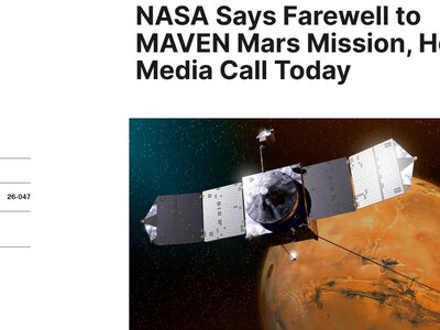 NASA завершило місію марсіанського зонда MAVEN, який працював на орбіті понад 11 років