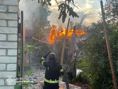 На Краматорщині внаслідок ворожих обстрілів сталося шість пожеж
