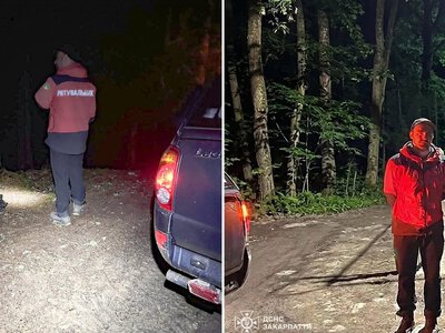 Біля підніжжя Говерли рятувальники вночі розшукали туриста, якому стало зле (ФОТО)