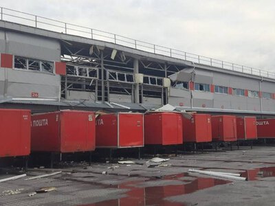 Росіяни вдруге за два дні атакували інноваційний термінал “Нової пошти” у Дніпрі