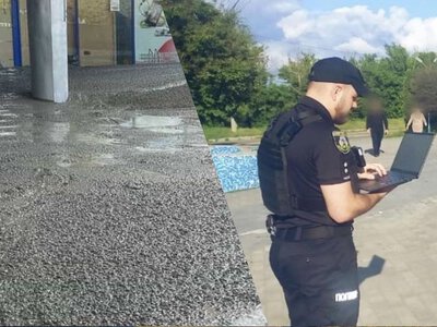 Бетоном залили вхід до супермаркету у Білій Церкві: на скандал відреагувала поліція