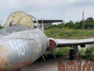 У Запоріжжі чоловік з аукціону купив реактивний літак Л-29 Дельфін