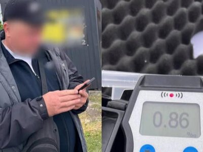 На Рівненщині водій-порушник «попався» патрульним із 0,86 проміле алкоголю