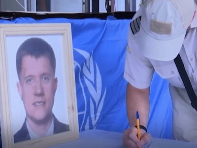 Українця Сергія Приходька посмертно відзначили найвищою нагородою миротворців ООН