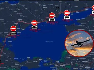 Росія закрила ключову трасу до Криму через удари ЗСУ по логістиці