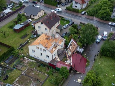 Одразу три торнадо зафіксували у Литві під час потужної грози
