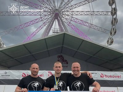 Рятувальник із Полтавщини став призером всеукраїнського спортивного фестивалю в Буковелі