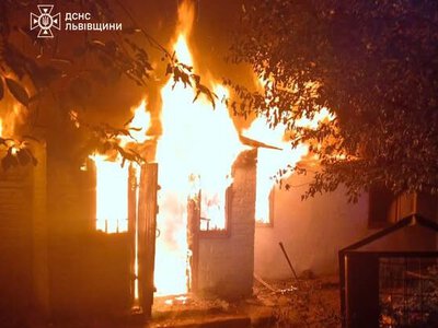 На Львівщині горів одноповерховий  житловий будинок