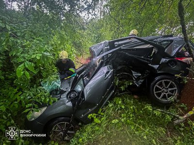 У ДТП на Вінниччині загинуло двоє людей: автівка врізалася у дерево