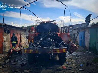 У Шосткинському районі ворог прицільно атакував пожежно-рятувальну частину