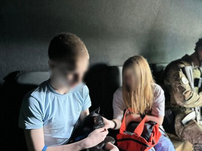 На Полтавщину евакуювали двох дітей із Нікополя
