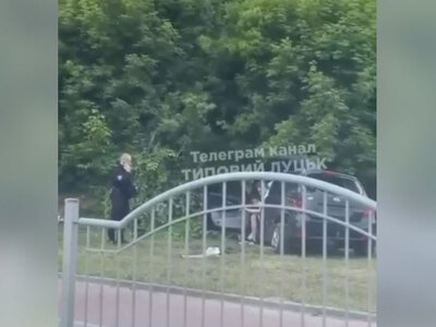 У Луцьку п’яний водій Kia злетів із мосту (Відео)