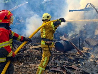 На Вінниччині спалахнули шафи живлення акумуляторів сонячних панелей