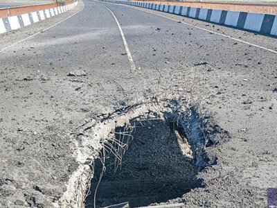 ЗСУ: Чонгарський міст повністю ввели з ладу українськими дронами FP-2
