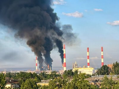 У самарі після атаки горить куйбишевський нафтопереробний завод