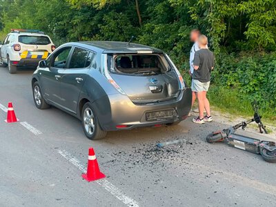 Після зіткнення з авто 14-річний водій електросамоката потрапив до лікарні