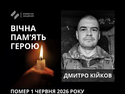 У Кременчуці попрощалися з українським оборонцем Дмитром Кійковим