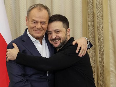 Туск прокоментував переліт Зеленського в обхід Польщі