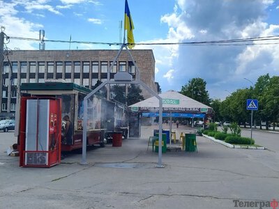 У центрі Кременчука знову працює охолоджувальна арка