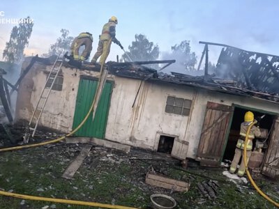 У селі на Рівненщині горіло дві будівлі
