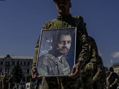 У столиці відбулося прощання з колумбійським військовим добровольцем Джаном Себастьяном Рестрепо Мазо Оніксом