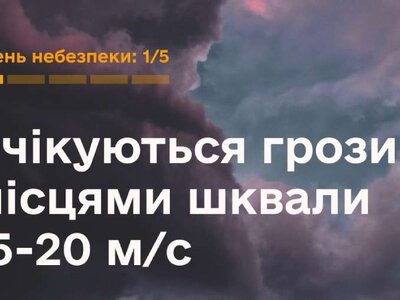 Град і гроза накриють Житомирщину