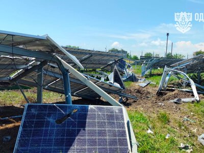 На Одещині росіяни ракетами розтрощили сонячні панелі