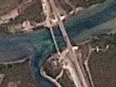 Супутникові знімки показали руйнування КПП «Джанкой» та мосту на Херсонщині