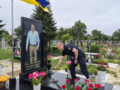 На Охтирщині вшанували пам’ять загиблого поліцейського Олега Юрка